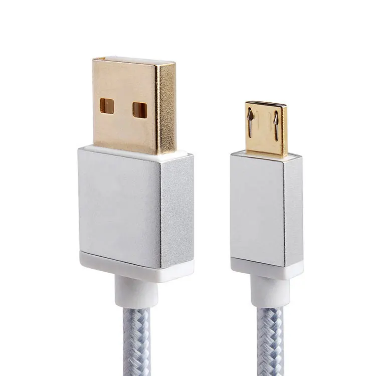 Free sample Micro USB Cable 8 Inch Nylon Braided Fast USB Charging Cord Micro USB