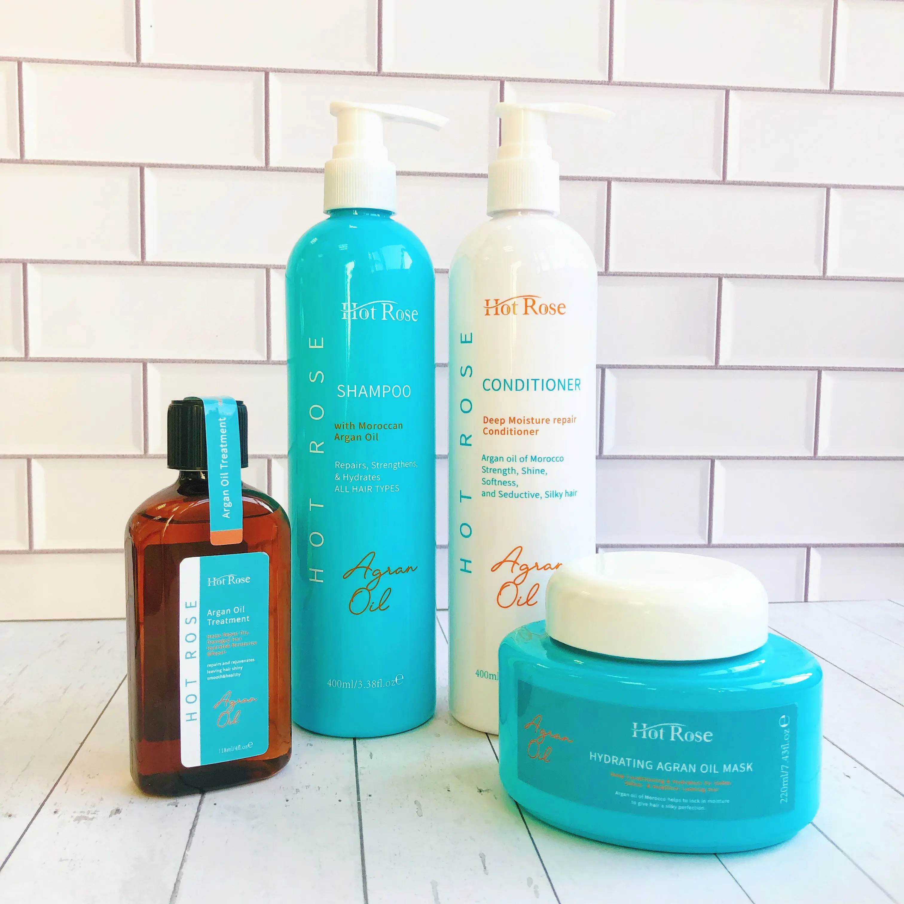 private label wholesale hair growth treatment set for oily hair damaged black hair natural argan oil shampoo and conditioner