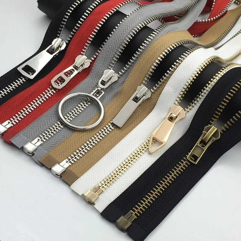 5 # молния на заказ с открытым концом, двухсторонняя молния, металлическая двухсторонняя разделительная молния