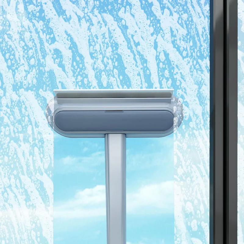 Hot sales multifunction double-sided glass scraper window cleaner household screen window cleaning brush hair remover brush