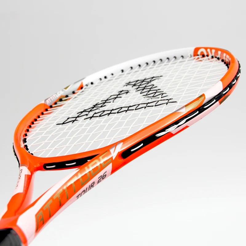 Pop Tennis Racket with String Raquette De Tennis for Adult Training OEM High Quality Aluminum Alloy Tennis Racket