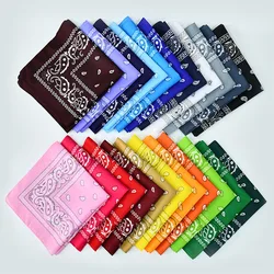 High Quality Double Sided Printed Paisley Bandana Square Cotton Custom Bandana Scarf in stock