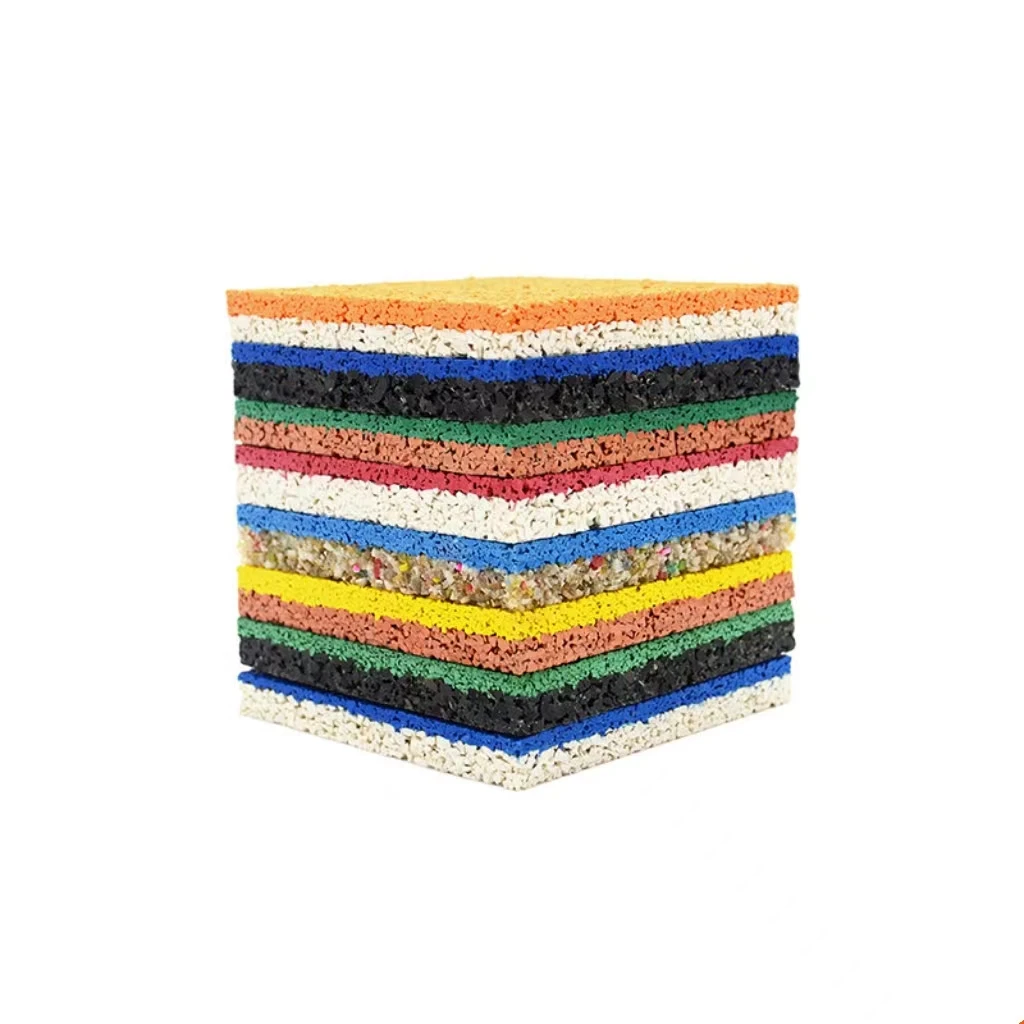 Non-Toxic Colorful Epdm Rubber Granule Raw Material For Playground Running Track Amusement Park Flooring Surface