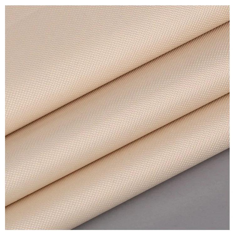 
100% polyester anti-static tear-resistant oxford fabric beige multi-function cloth for awning, car, bag, military, umbrella 