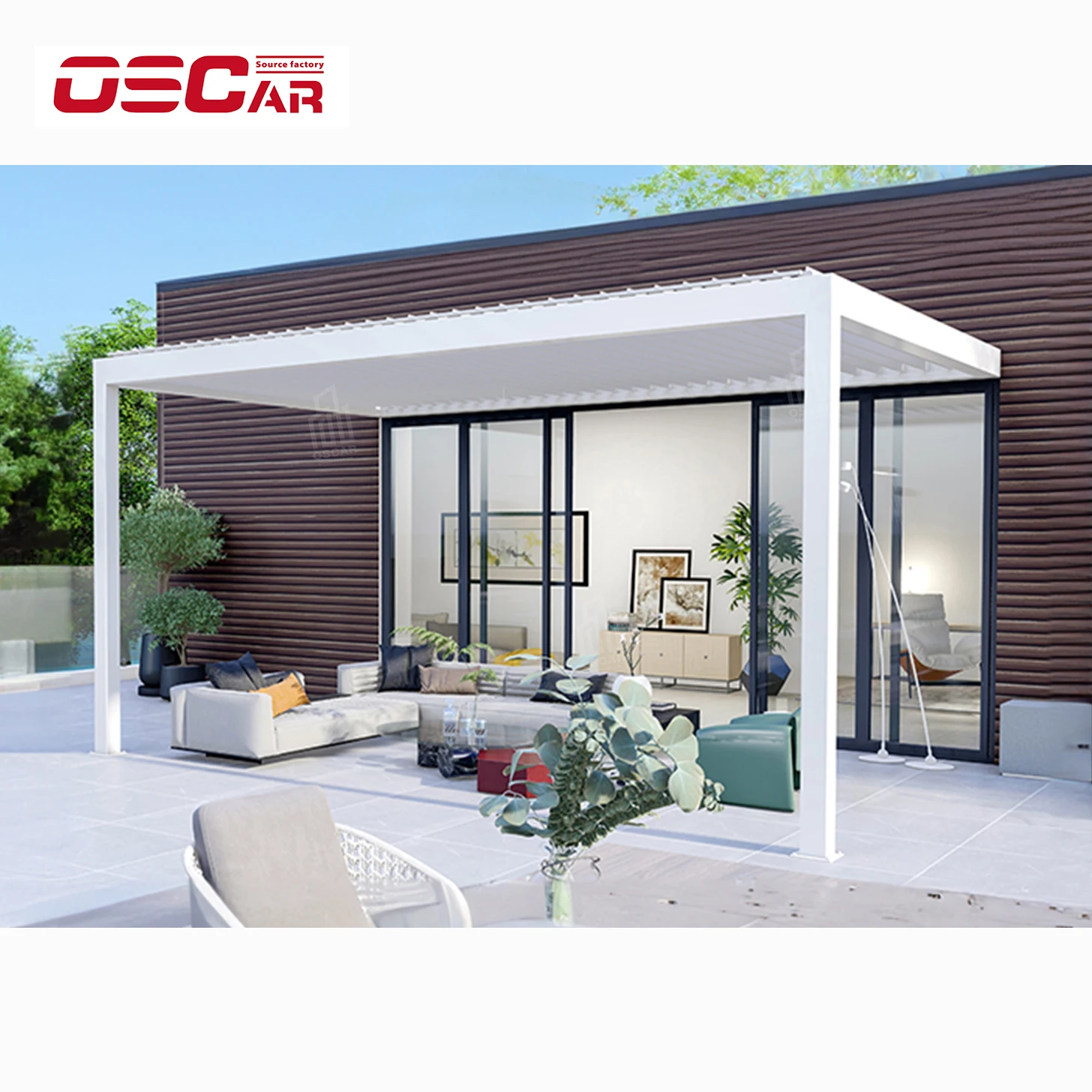 MOQ Wall Mounted Automatic Opening Louvers Pavilions for Farm