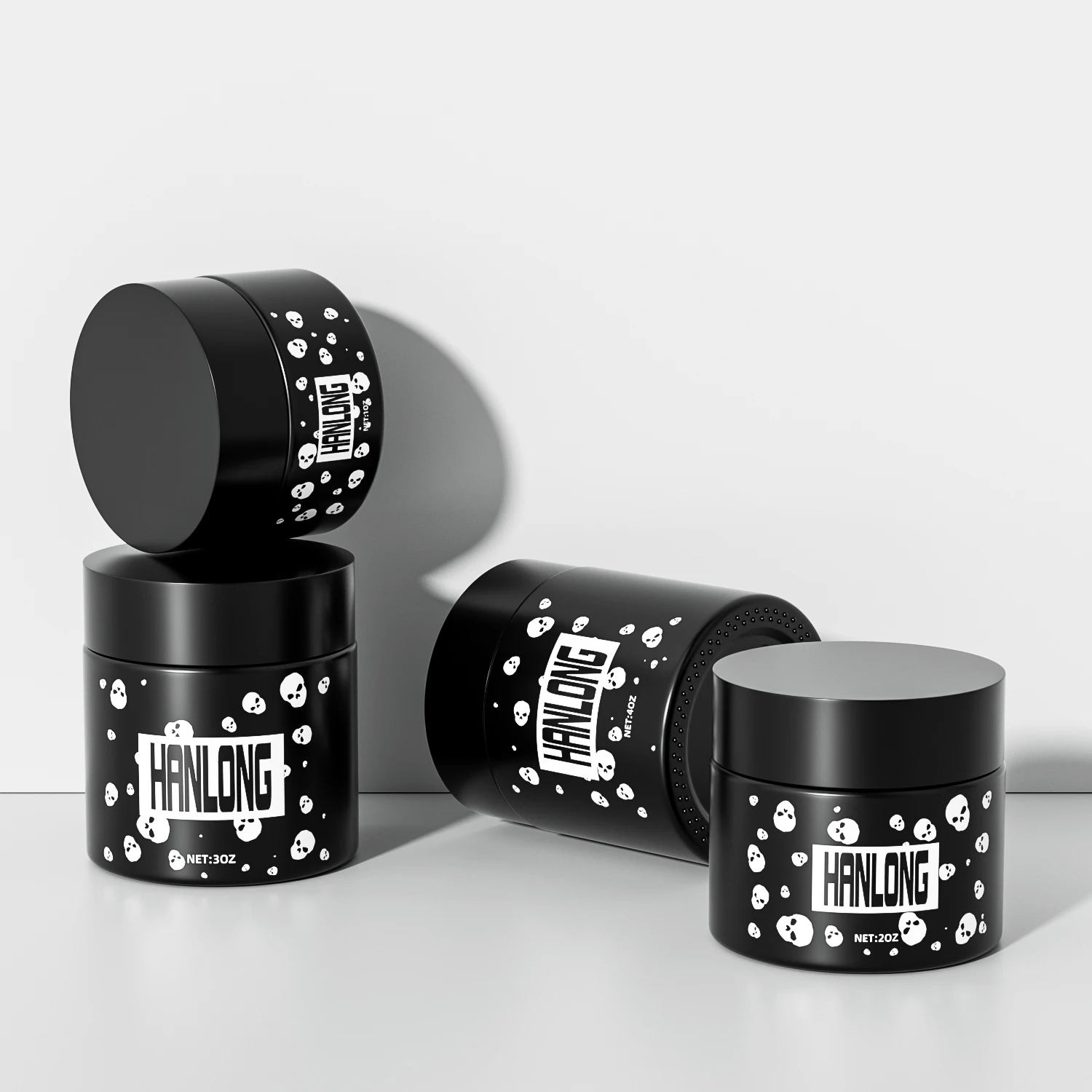 1oz 2oz 3oz 4oz round storage stash jar flower buds airtight smell proof child proof container child resistant glass jar