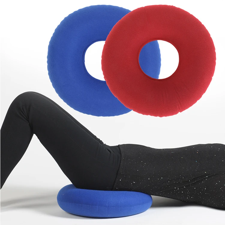 Inflatable Piles Ring Cushion Donut Pillow Vinyl Rubber Seat Medical Hemorrhoid Cushion