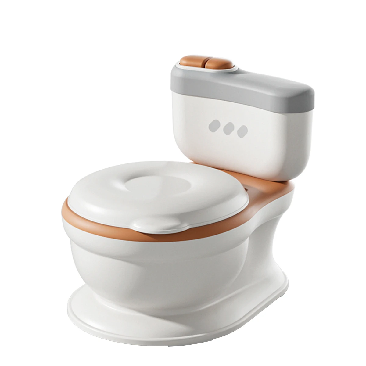 Simulation Baby Potty with Tissue Storage Box Realistic Potty Training Toilet Chair Looks and Feels Like an Adult Toilet Potty