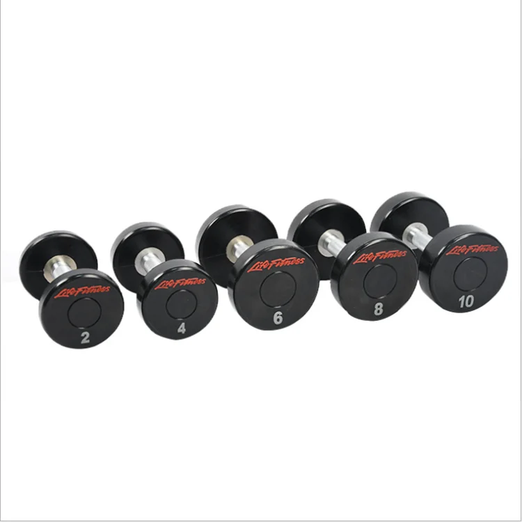 Factory direct sales gym dedicated male and female cpu round head fitness50 kg dumbbell set