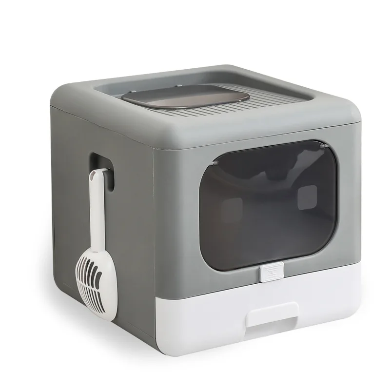 Cat Self-cleaning Cat Toilet Pet Litter Pan Toliet Cat Litter Storage Cleaning Sets