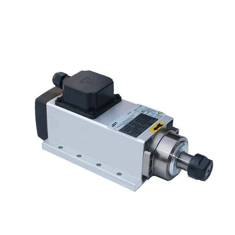 Двигатель быстроходного шпинделя фасонно-фрезерного станка с ЧПУ с воздушным охлаждением шпинделя механического инструмента мотор 24000 об/мин ER20 1.5KW мотор шпинделя