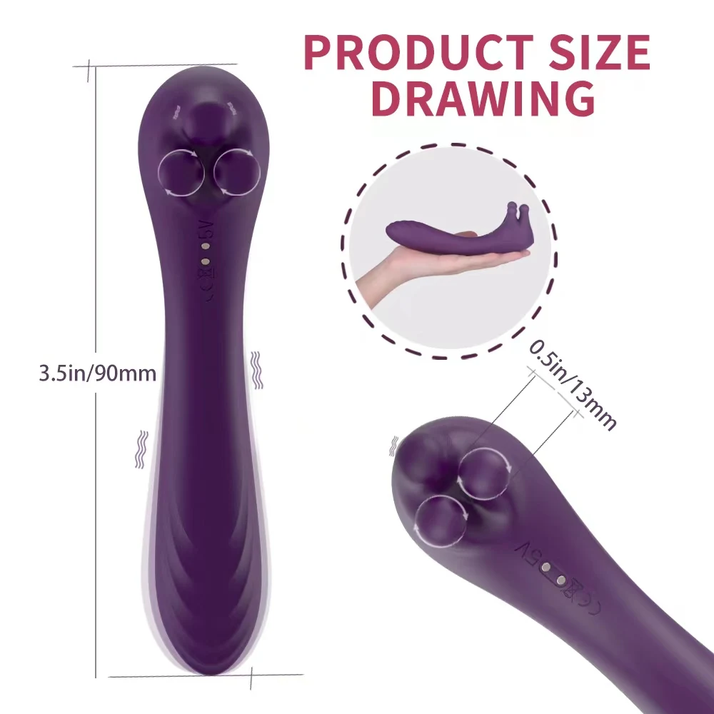 XIAER  Best-selling Europe and the United States 9 vibration mode &9 rotating mode vibrator