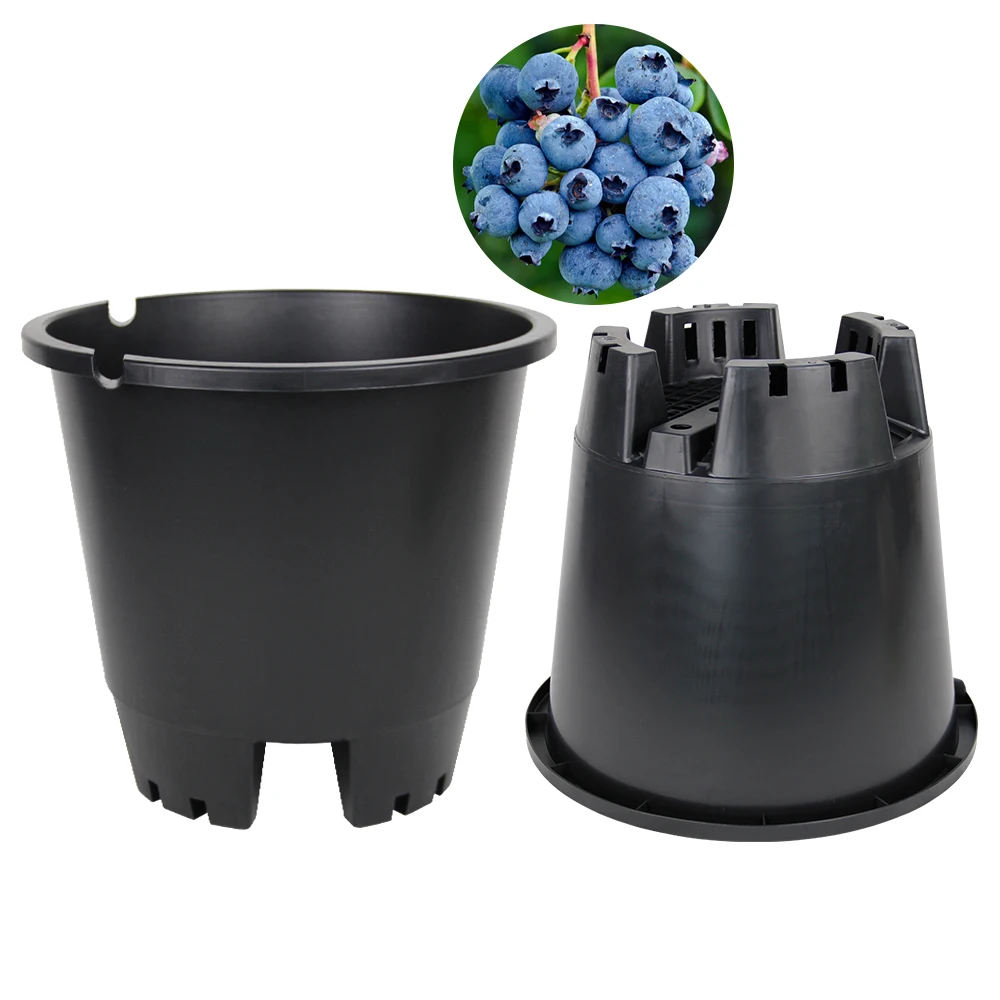 Cheap sale pp plastic flower pot agriculture professional planting blueberry grow pot plant nursery pot