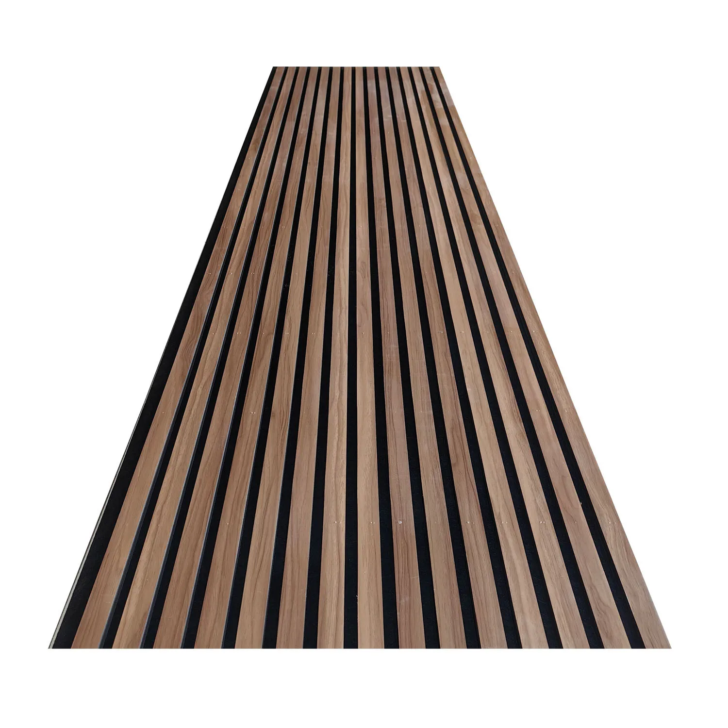 Waterproof Soundproof Wood Slats Acoustic Wall Panel 600*2400 mm Panel Hall Veneer Finish