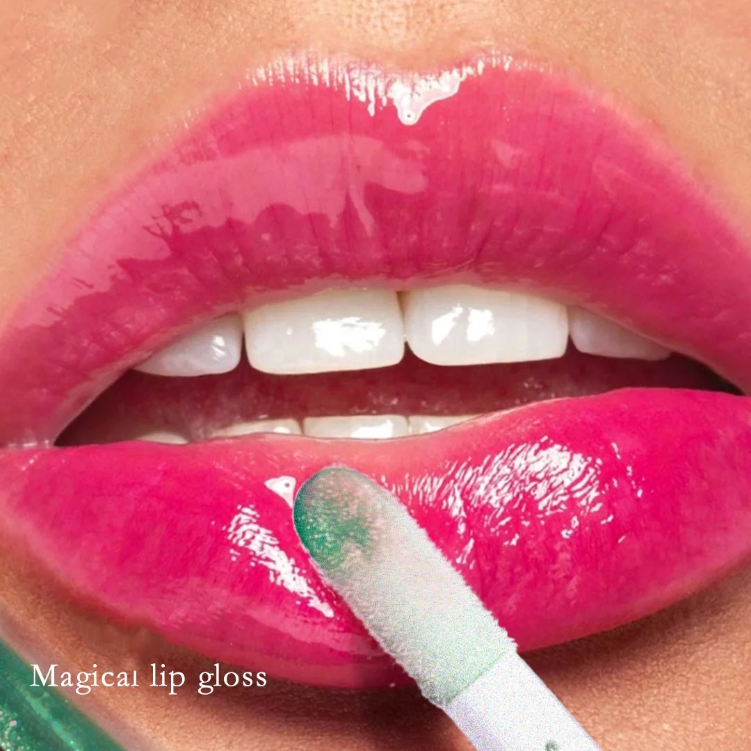 Custom Logo makeup matte lipstick glitter New Wizard of Oz color changing lip oil lip gloss moisturizing glossy glass lips