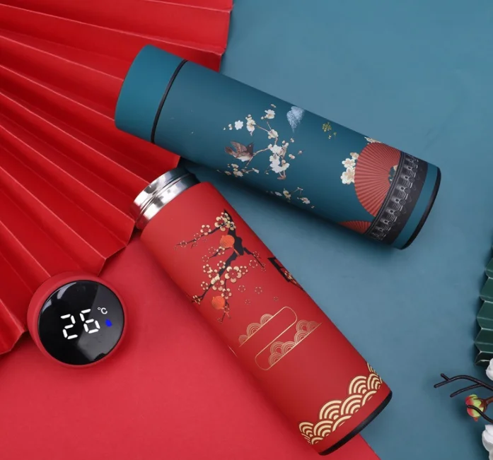 Factory sport 304 stainless steel intelligent Insulation water bottle Outdoor travel Unique LED Temperature Display Vacuum Flask