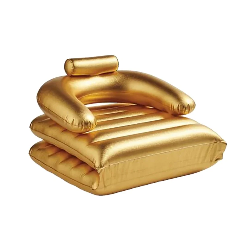 2-in-1 aquatic sports water float Pool floating chair beach Lounge air mattress folding inflatable mat