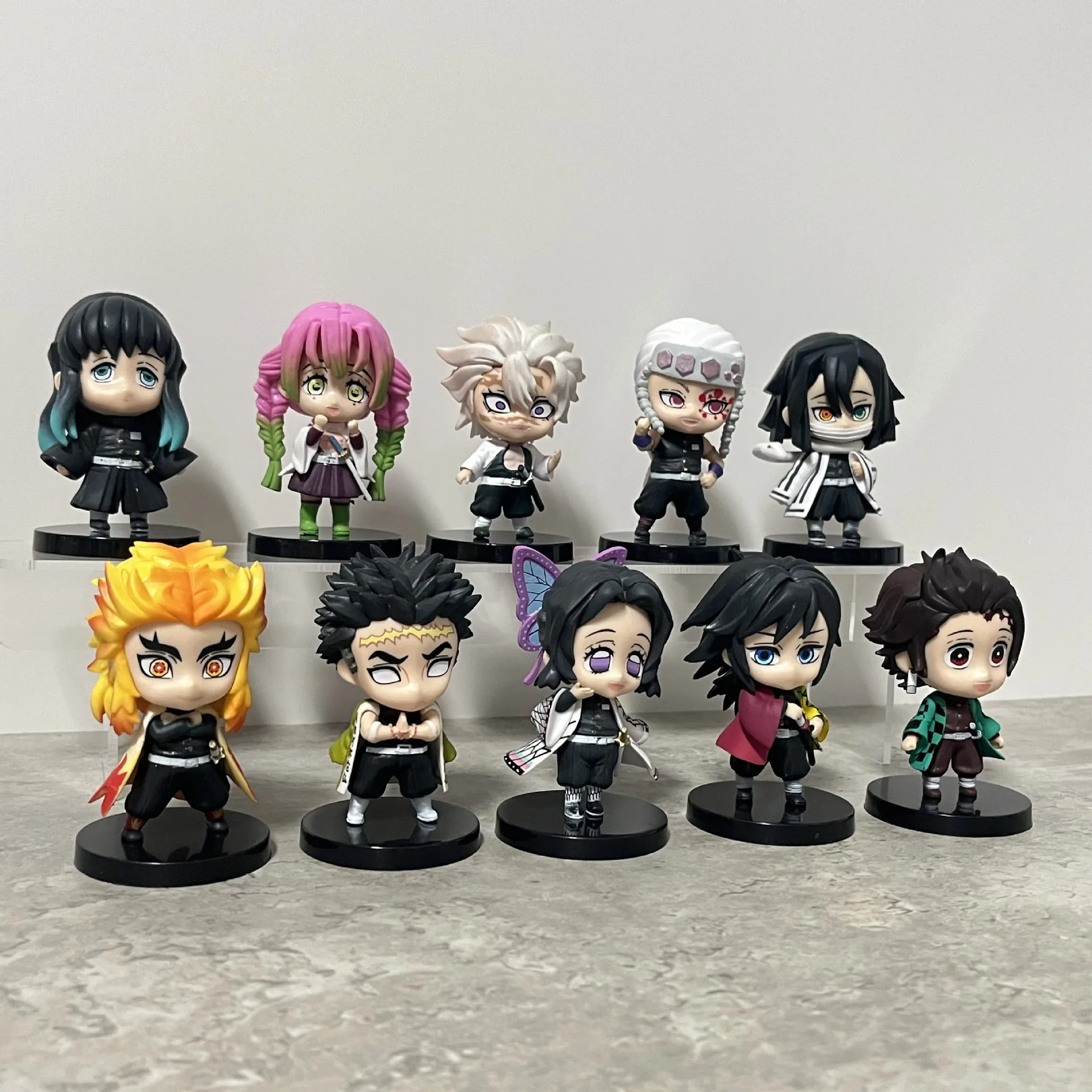 Hot Sell 5pcs/set Action Figures Demon Slayer Cartoon Toys 7cm Collection Model Doll PVC Anime Figure Kimetsu no yaiba Figure