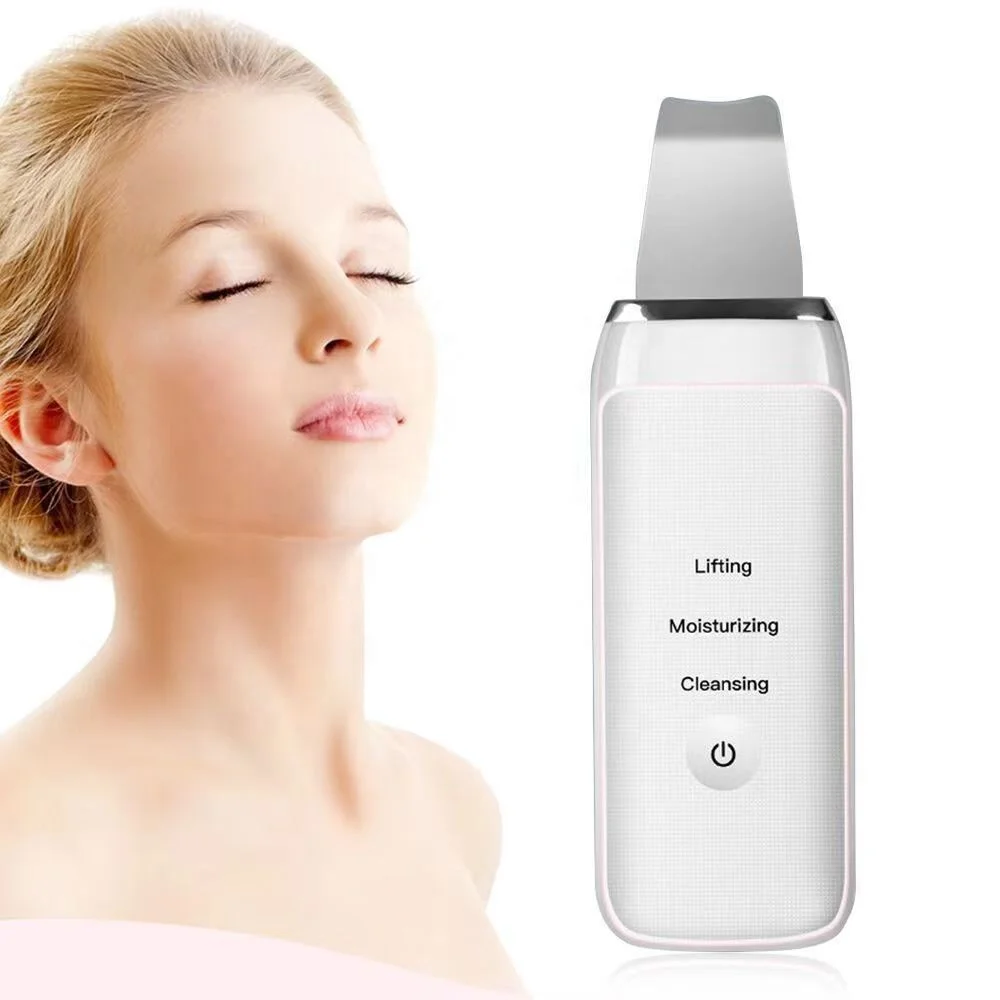 Electric Facial Dead Peeling Cleaner blackhead removal pore cleaner Professional  Ultrasonic Face Spatula Skin Scrubber