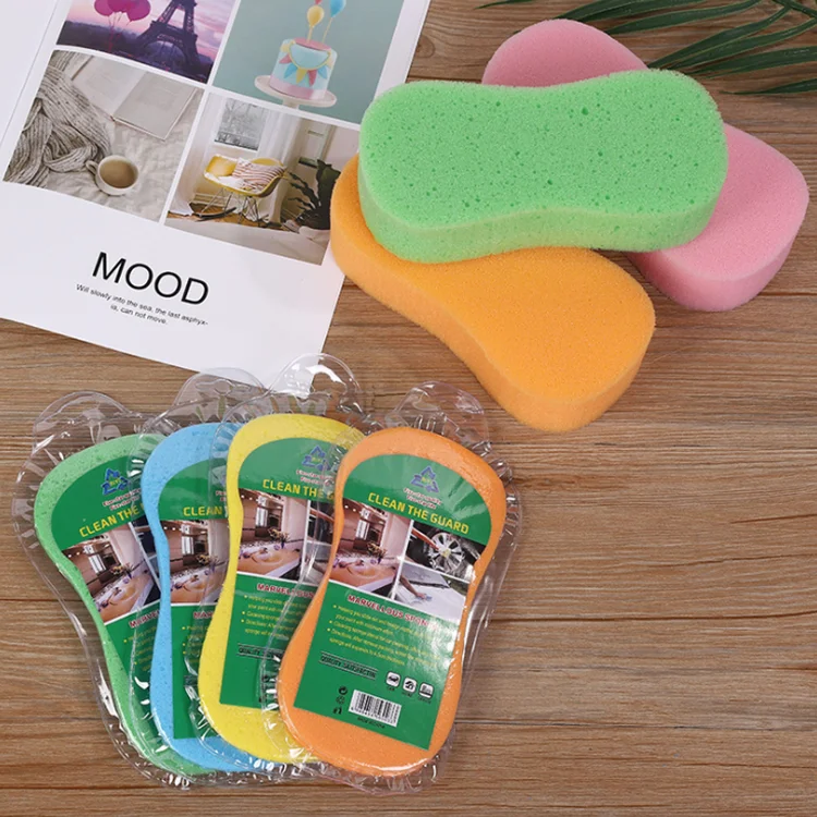 Small compressed eight-shaped honeycomb sponge car wash porous seaweed sponge