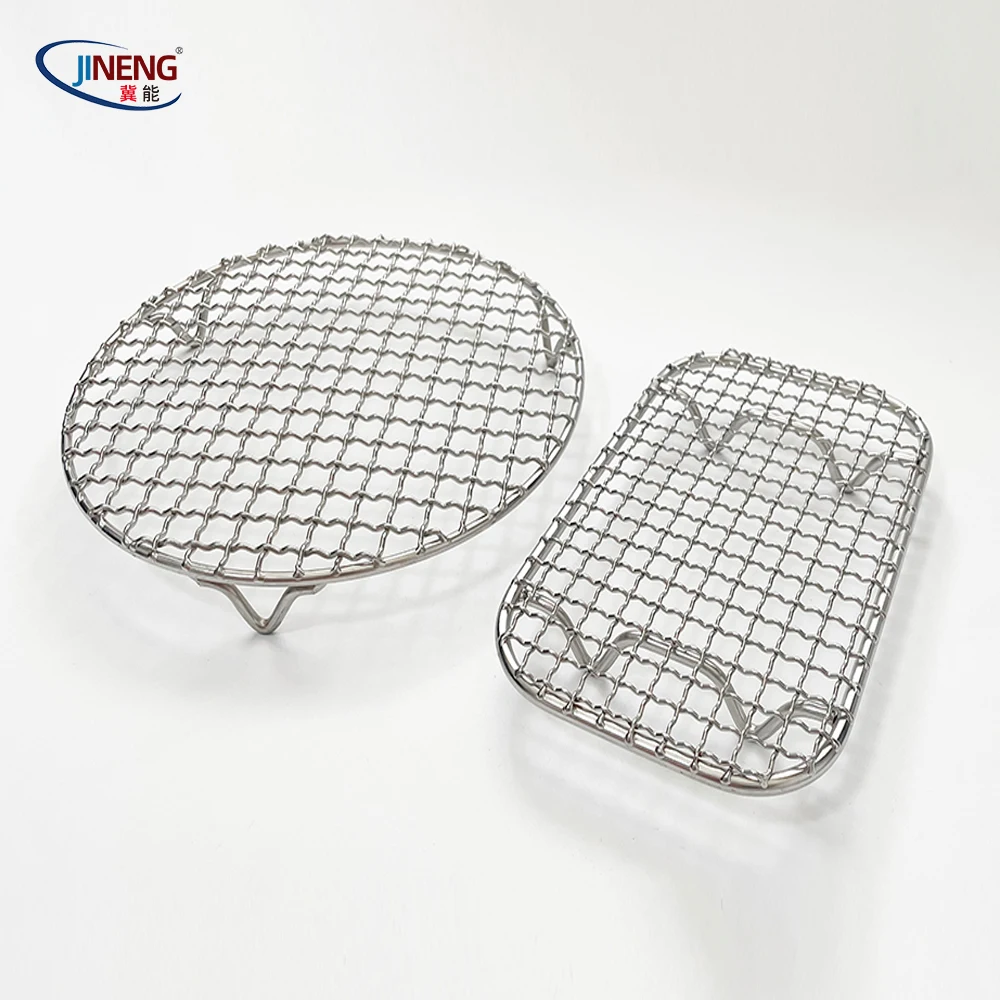 Family party use metal round wire mesh grill outdoor BBQ grill accessories for party  picnic