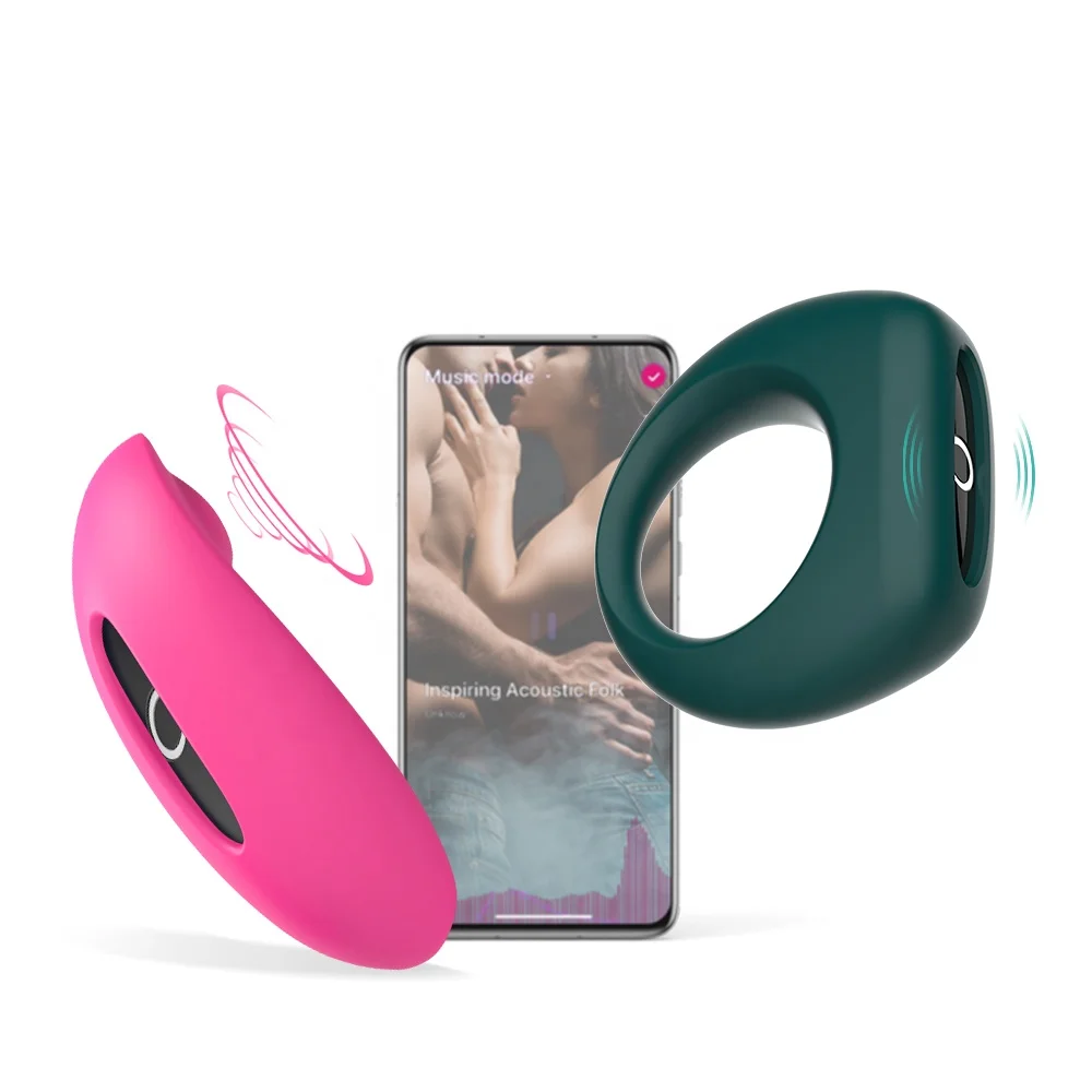 Smart Wireless app controlled Sex Toy Set Vibrating Ring Delay Ejaculation cock ring remote vibrator Clitoris Panties for couple