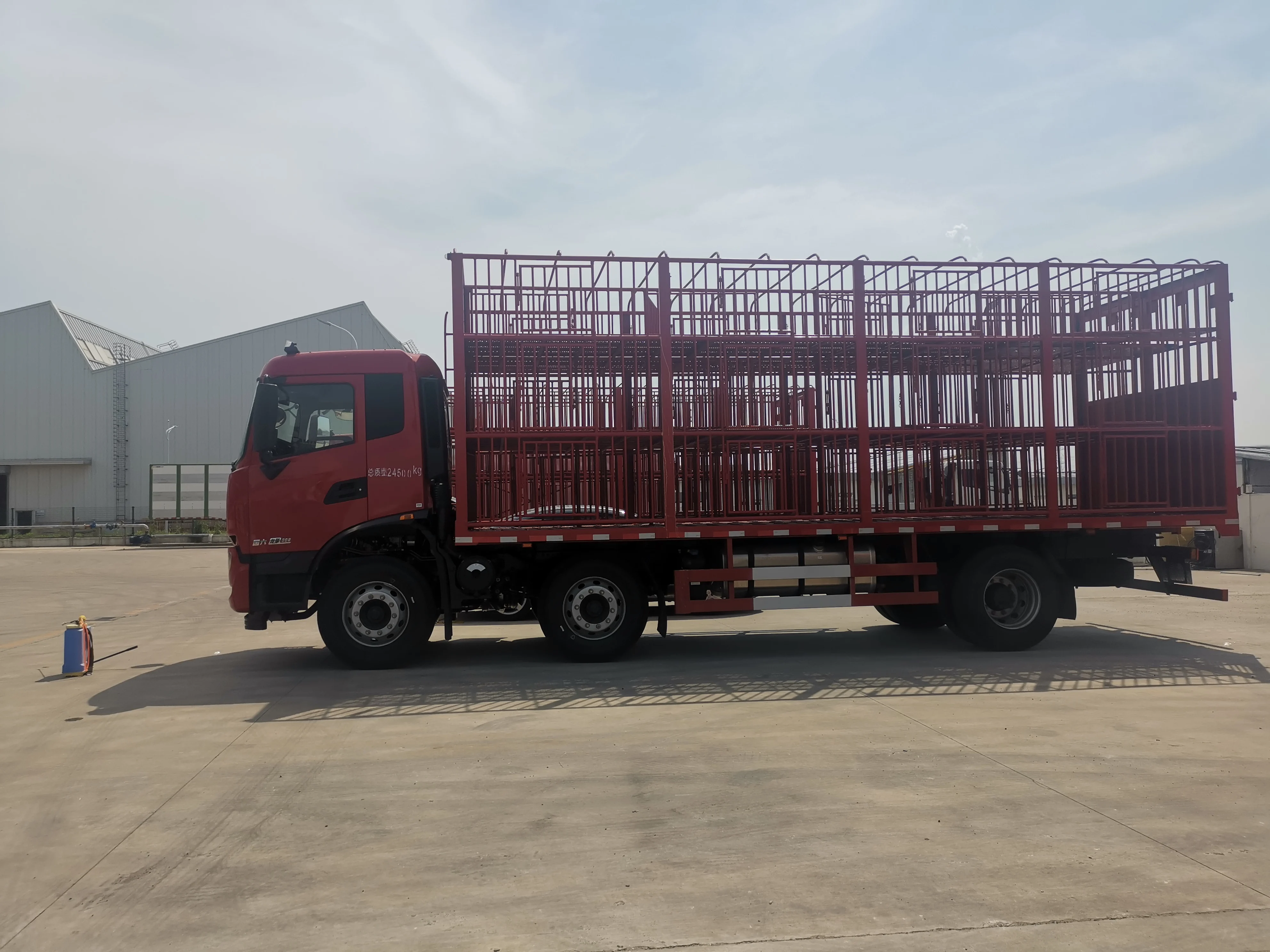 Xinbaiqin Dongfeng шасси 6x2 грузовик для транспортировки свиней