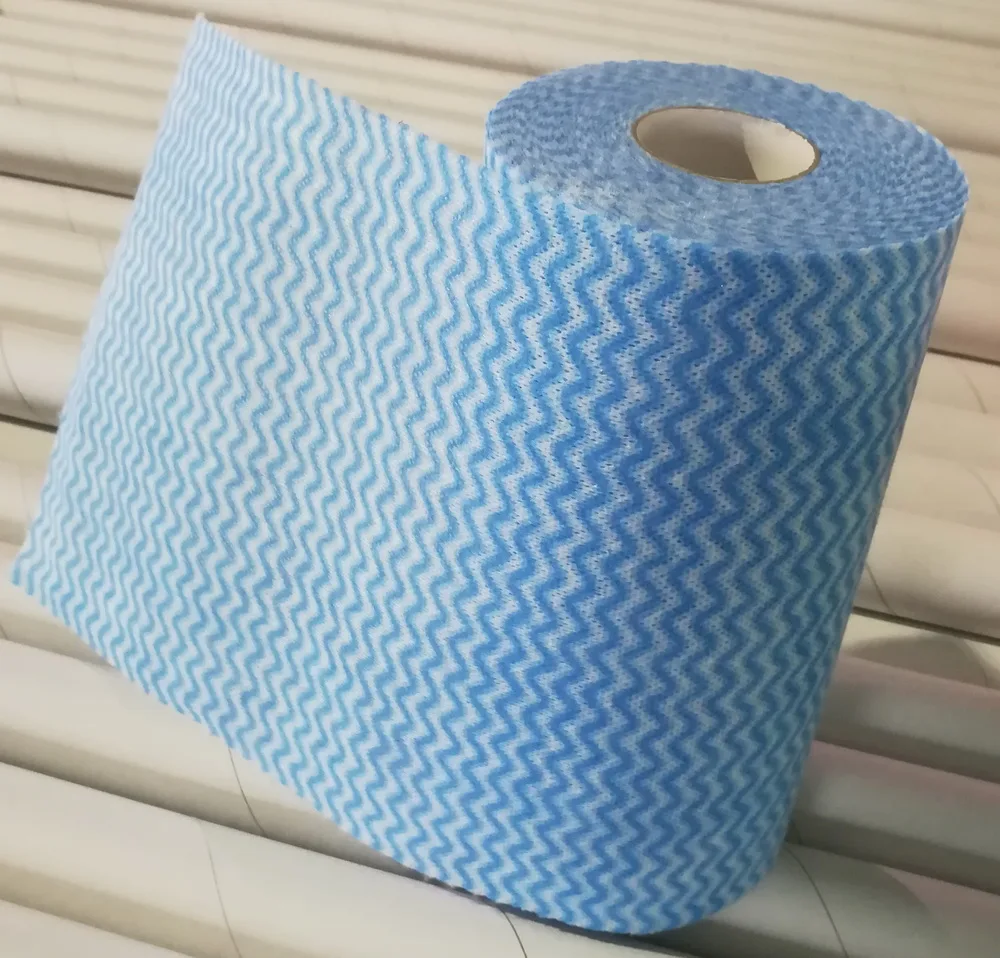 Factory super absorbent heavy duty spunlace non woven wipe perforated roll