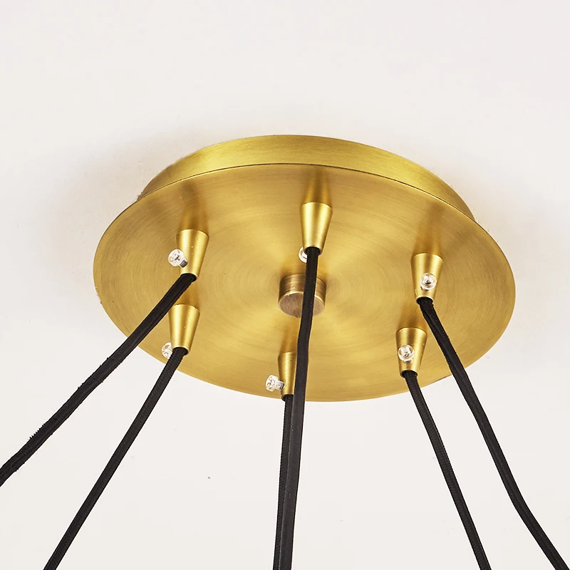 KABO moden simple chandelier antique bronze brass color dining light modern chandelier factory wholesale price