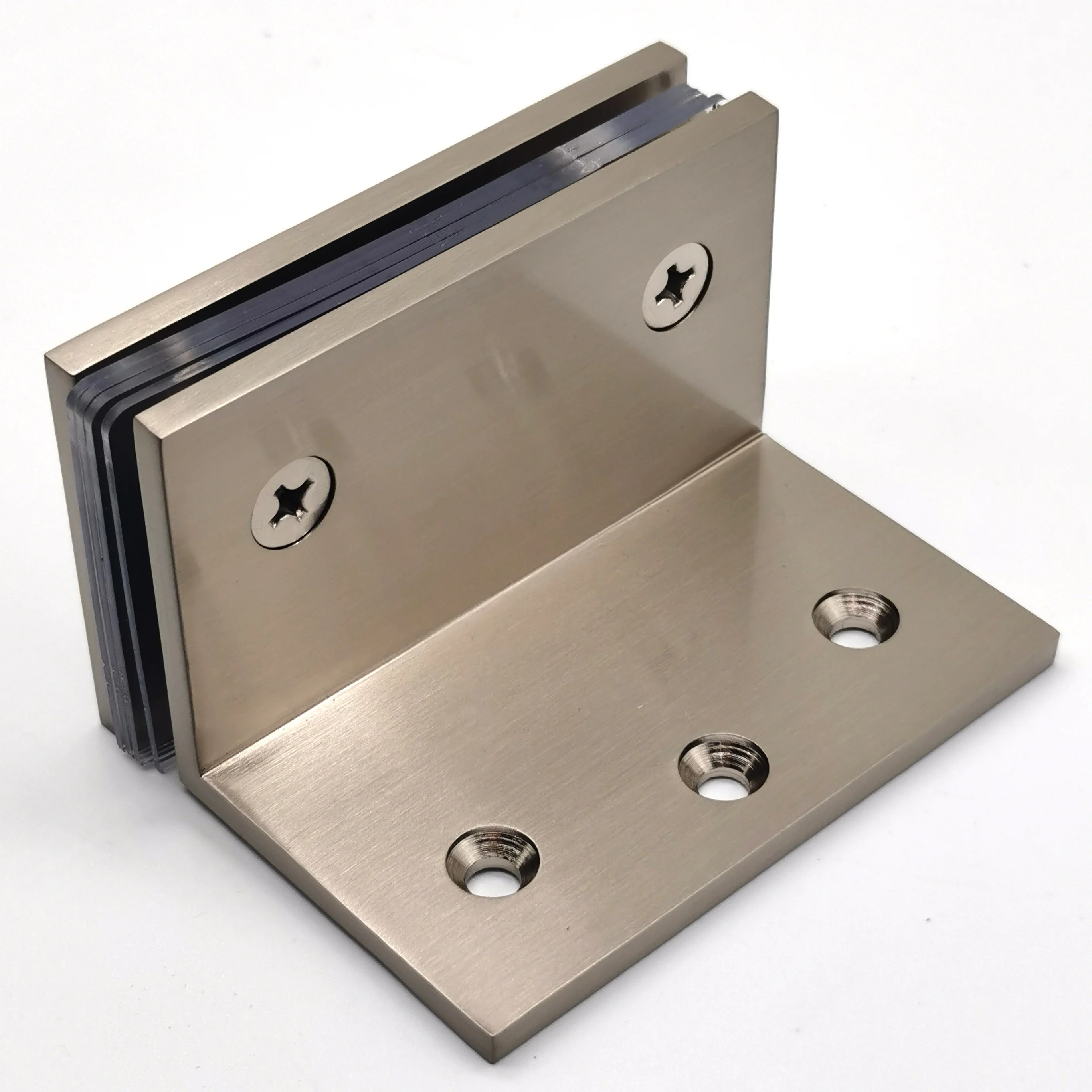 GE90S Series Square corner Solid Brass Chrome, Brush Nickel, Matte Black, Satin Brass Geneva Wall Mount Bracket