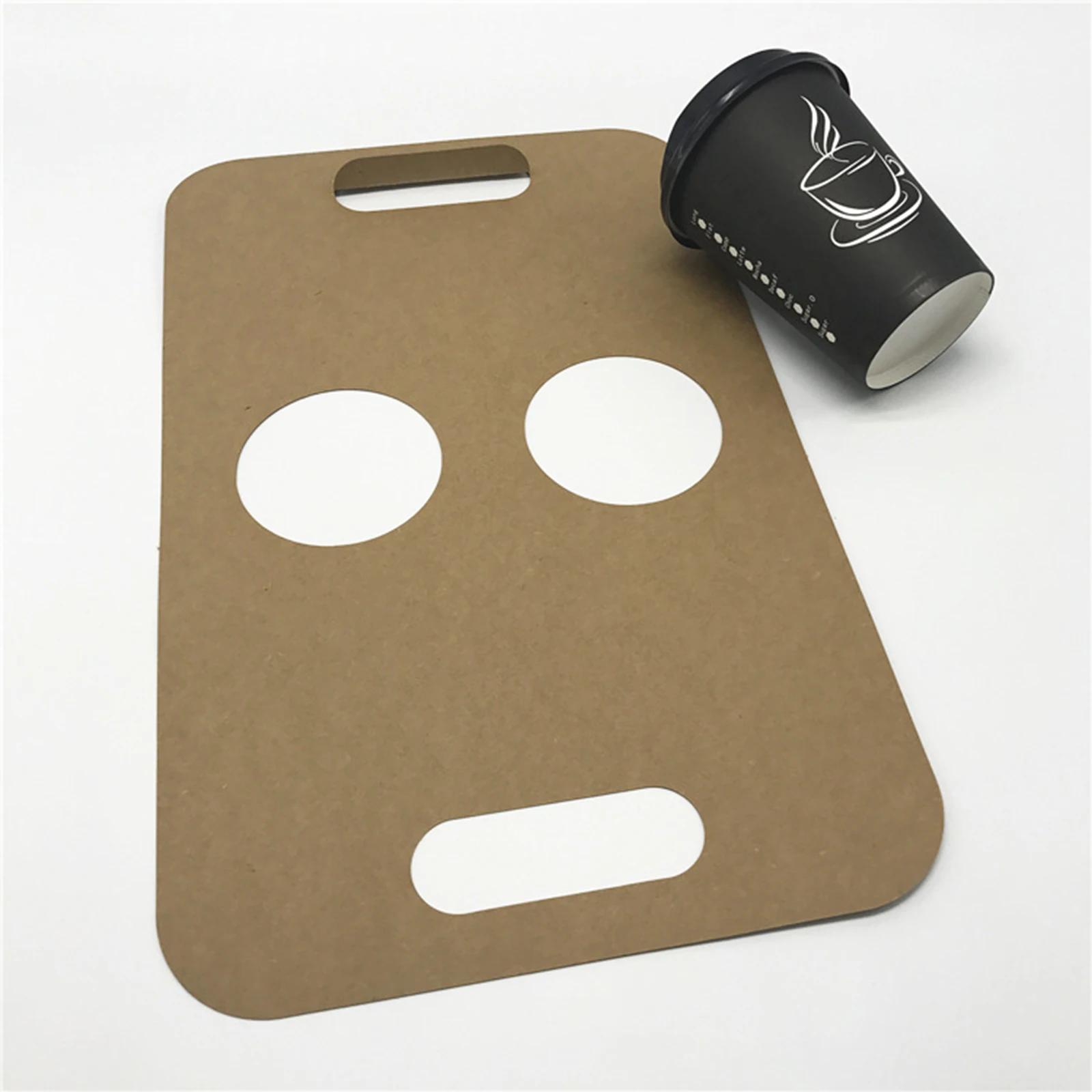 High Quality Biodegradable Disposable 1/2/4/6 Compartment Paper Takeaway Coffee Cup Beverage Cup Holder