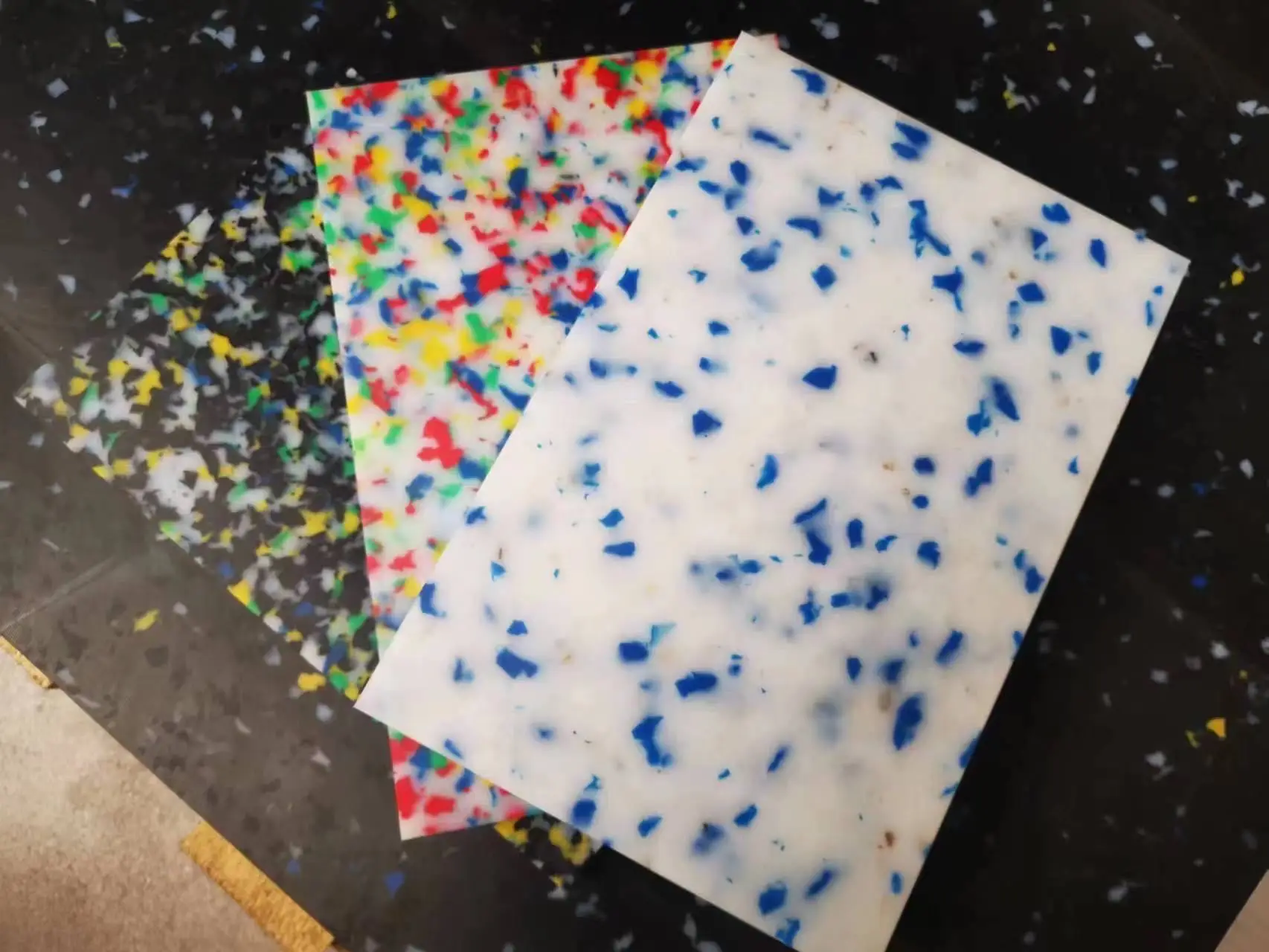 anti-resistant mixed colors hdpe recycled plastic sheet plastic board