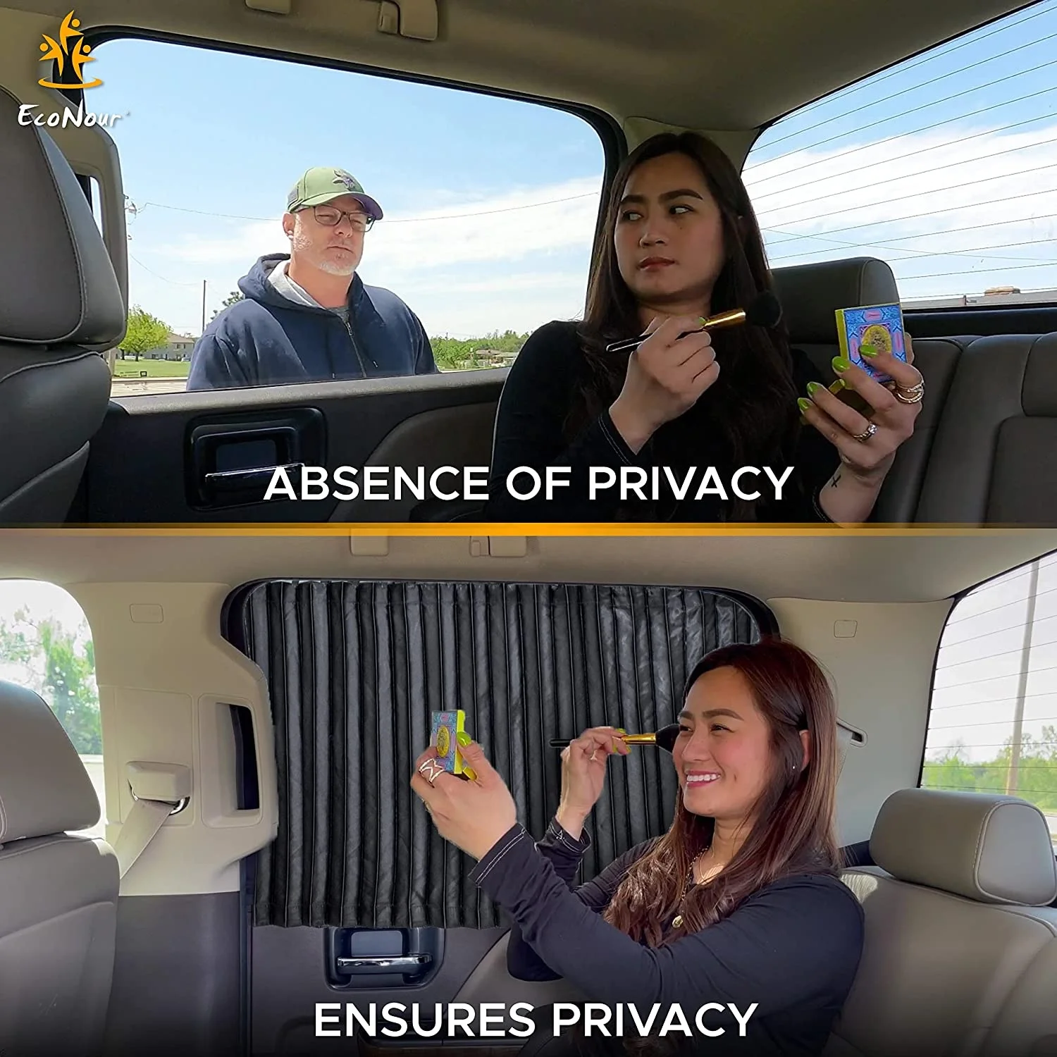 Rear Car Window Curtains  Car Shades for Side Windows Baby Offers Protection Against The Hot Sun  Magnetic Car Window Blinds