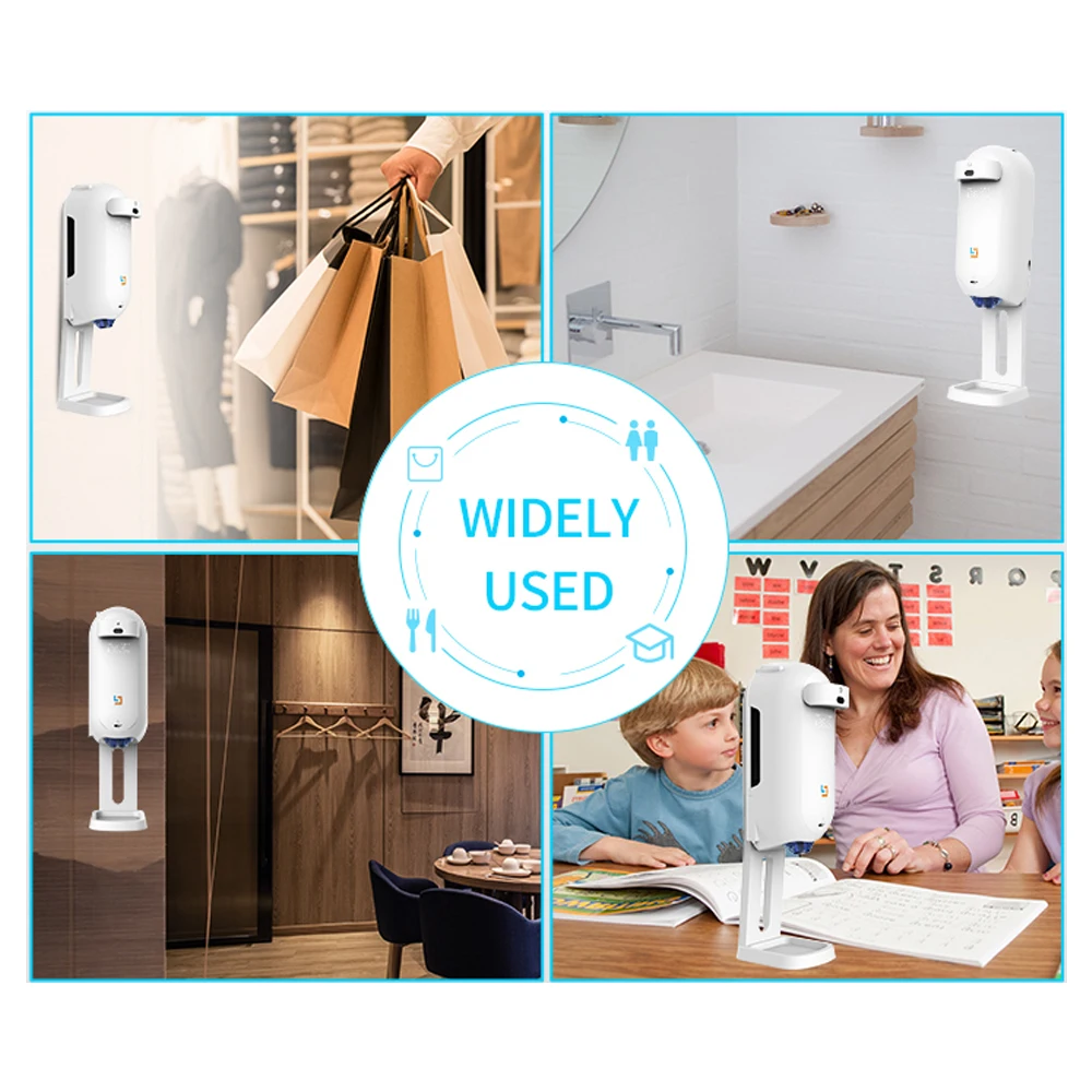 Wall mount desk floor stand thermometer automatic kitchen liquid soap dispenser mini portable hand sanitizer spray machine kiosk