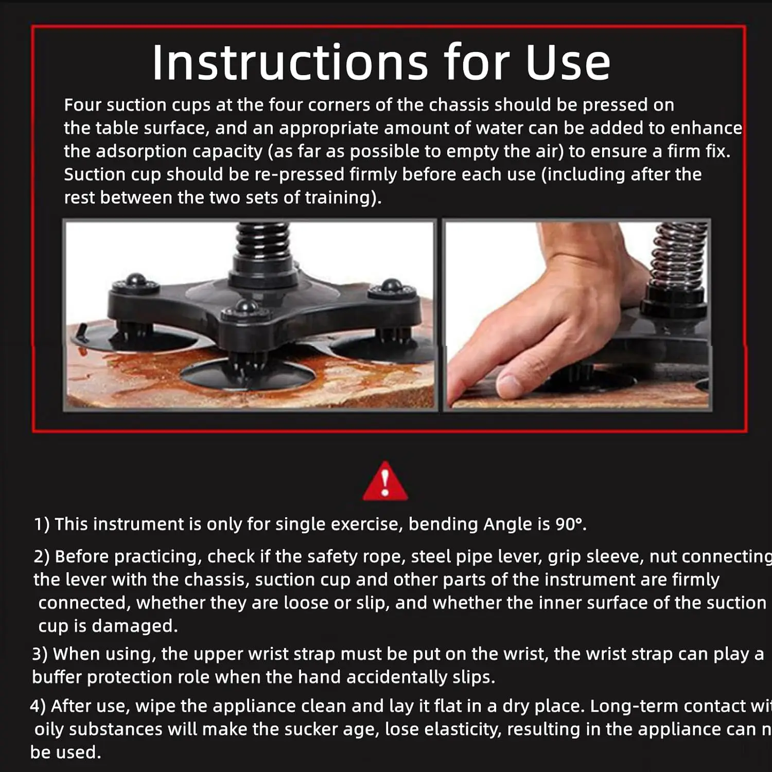 RS Wholesale Arm Wrestling Trainer Table Power Twister Iron Hand Gripper Forearm Train Spring Steel Sports Bar