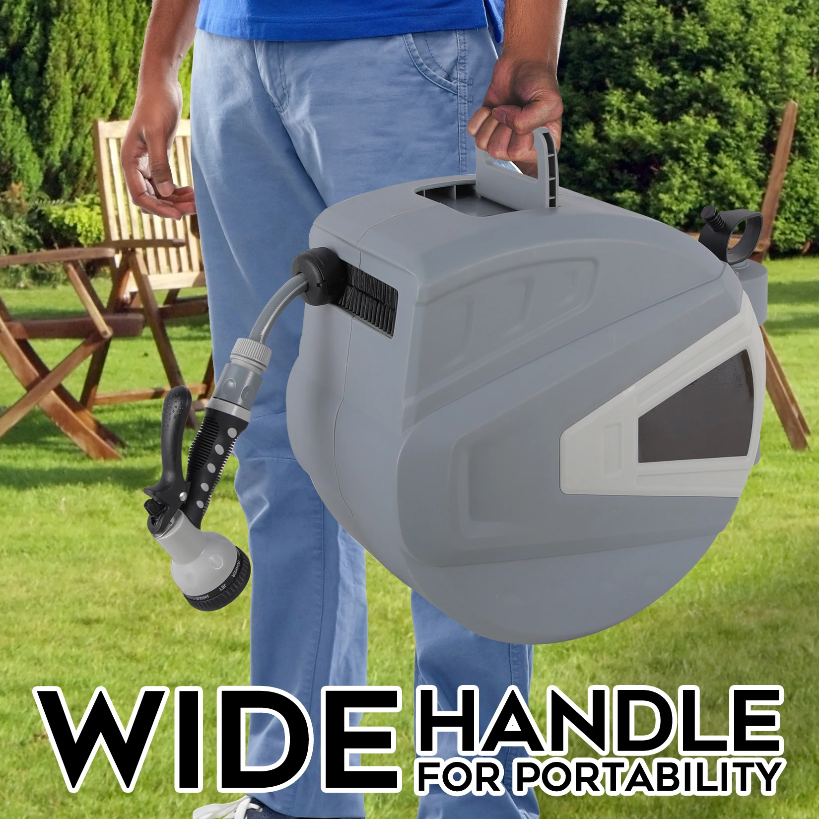 High Pressure Water Hose reel Heavy Duty Wall Mounted Retractable Auto Hose reel Garden Water Hose Reel