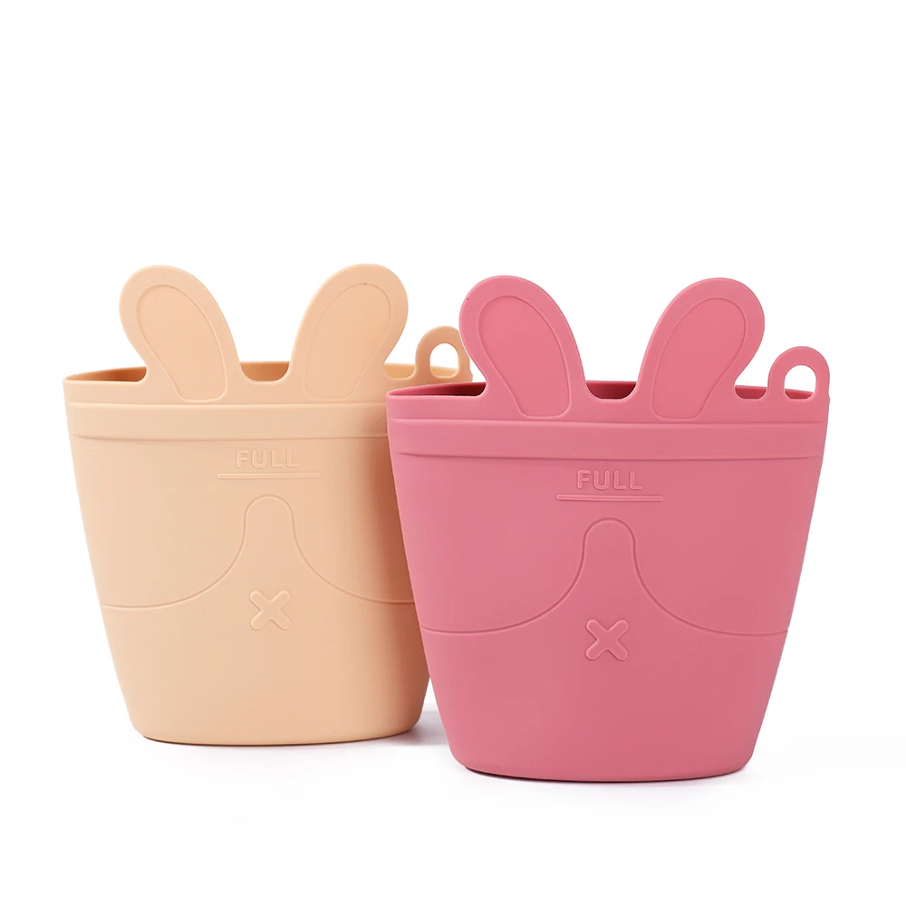 Eco friendly Reusable Silicone Baby Snack Storage bag Silicone Kids Snack Pouch Food Grade