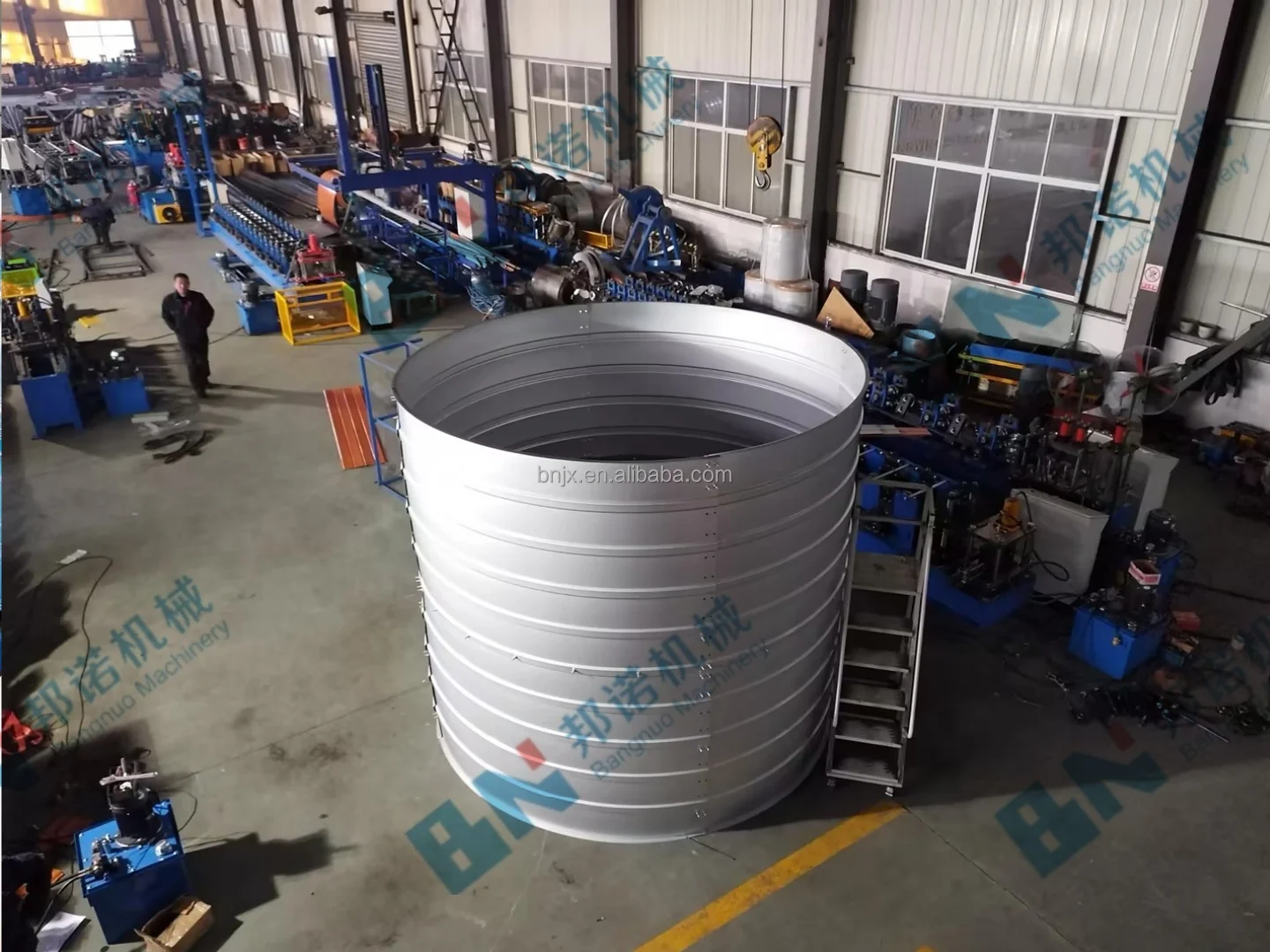 Steel Storage Water Tank Roll Forming Machine Galvanized Water Tank Corrugated Roll Forming Machine