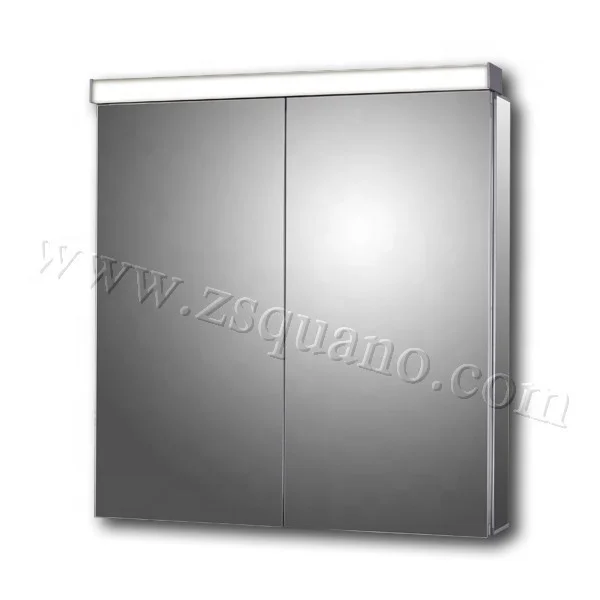 Finely Made Sleek Rectangle LED Light Modern Bathroom Vanity Illuminated Mirror Cabinet