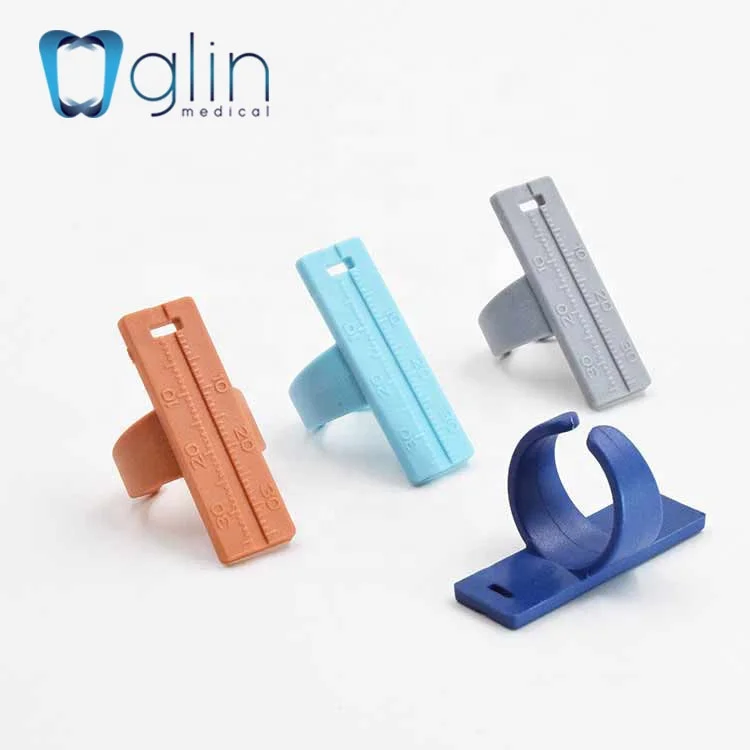Dental Ring Rulers Colourful rulers for measuring endo files dental instrument G-06