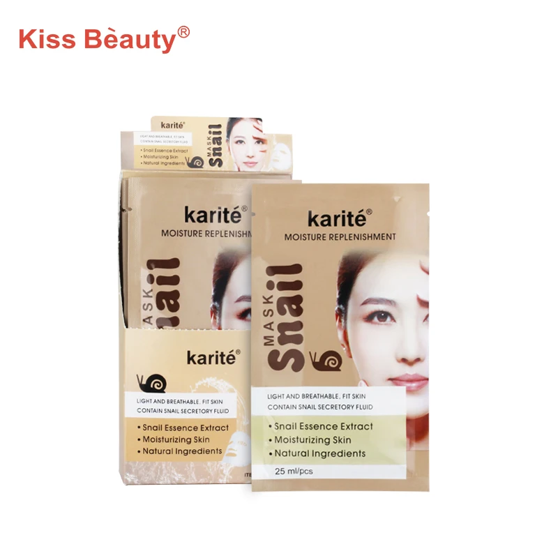 
newly design snail extract moisturising facial mask deep skin facial mask private label 