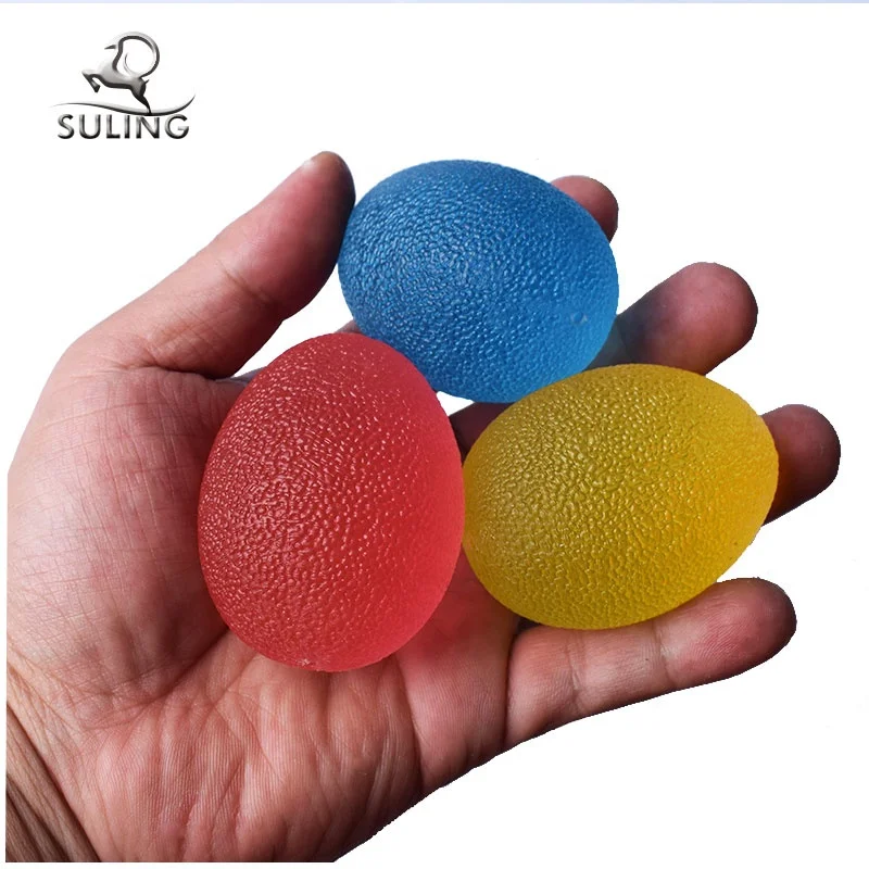 Мягкий терапевтический массажер для рук из термопластичной резины в форме яйца (60639530583)
