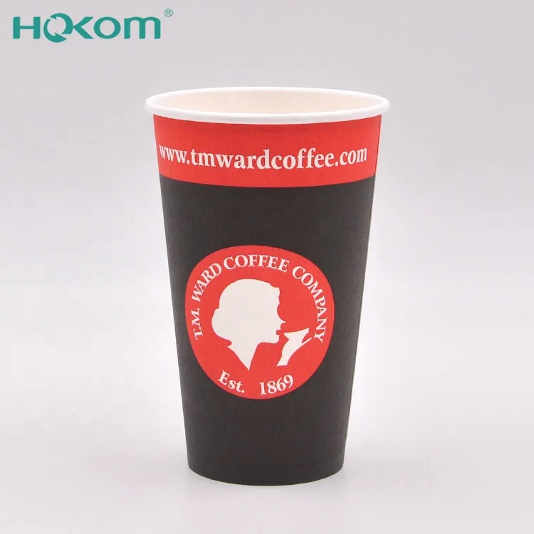 Hokom High quality eco-friendly paper cups for hot drinks disposable coffee paper cups