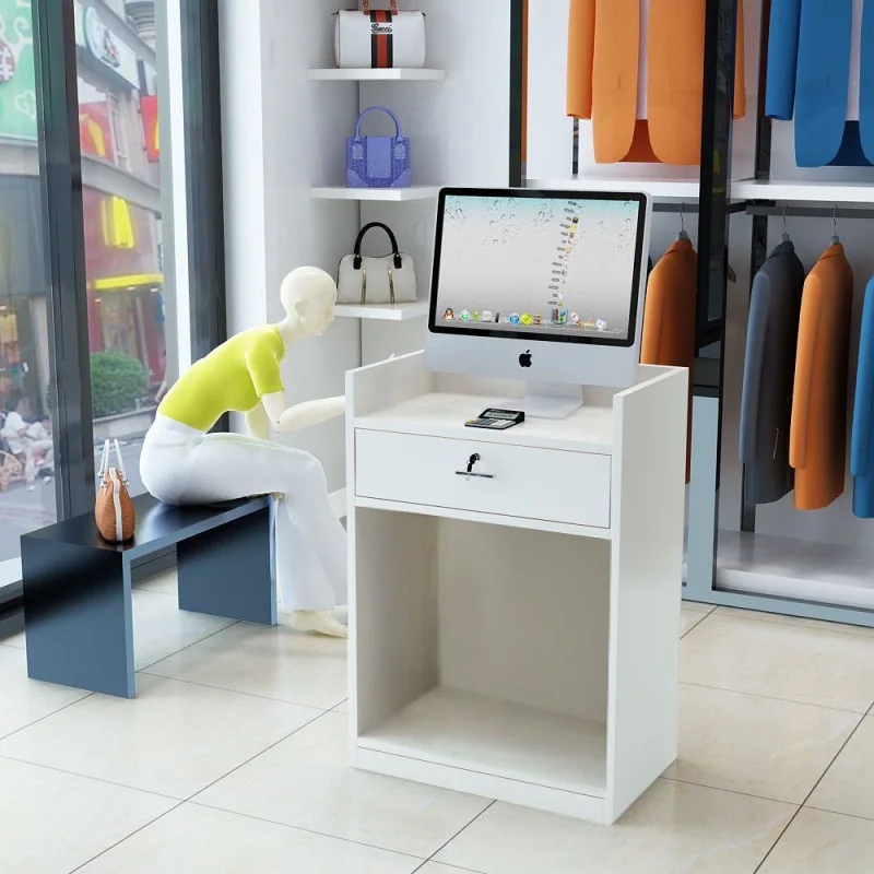 Small-scale Supermarket Store Coffee Shop Barber Shop Reception Counter Cash Desk