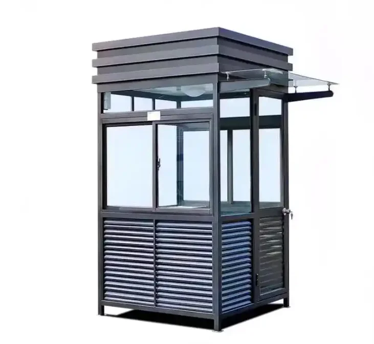 Movable Outdoor Security Booth And Duty Room Best School Guard Fee Kiosk Community Express Mail Receive Delivery Pick Up Station