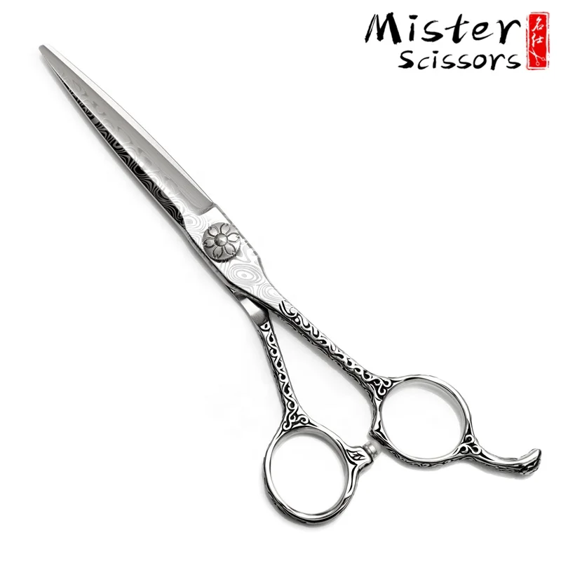 
SUS440C Damascus Pattern Professional Hair Cutting Scissors 6.0 inch 
