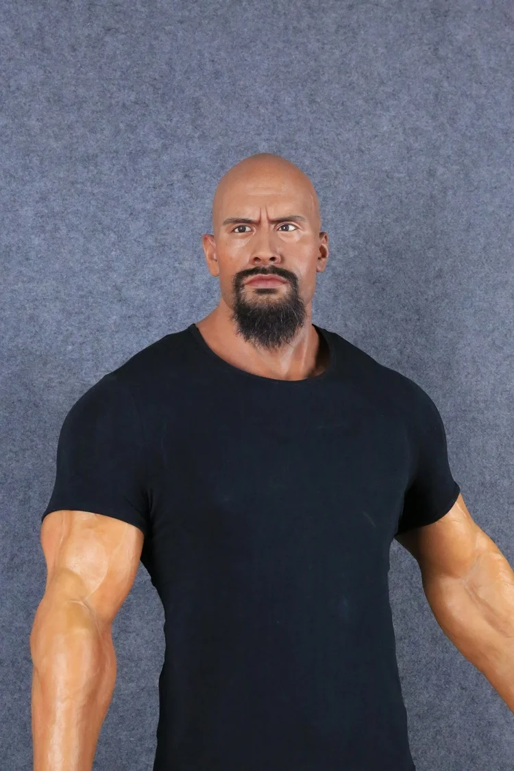 2015 hot sale silicone portrait of soldier statue