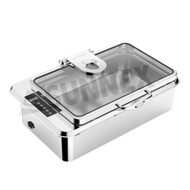 Sunnex Luxury Hotel Restaurant Equipment Electric Built-in Buffet Chafer Chaifng Dish