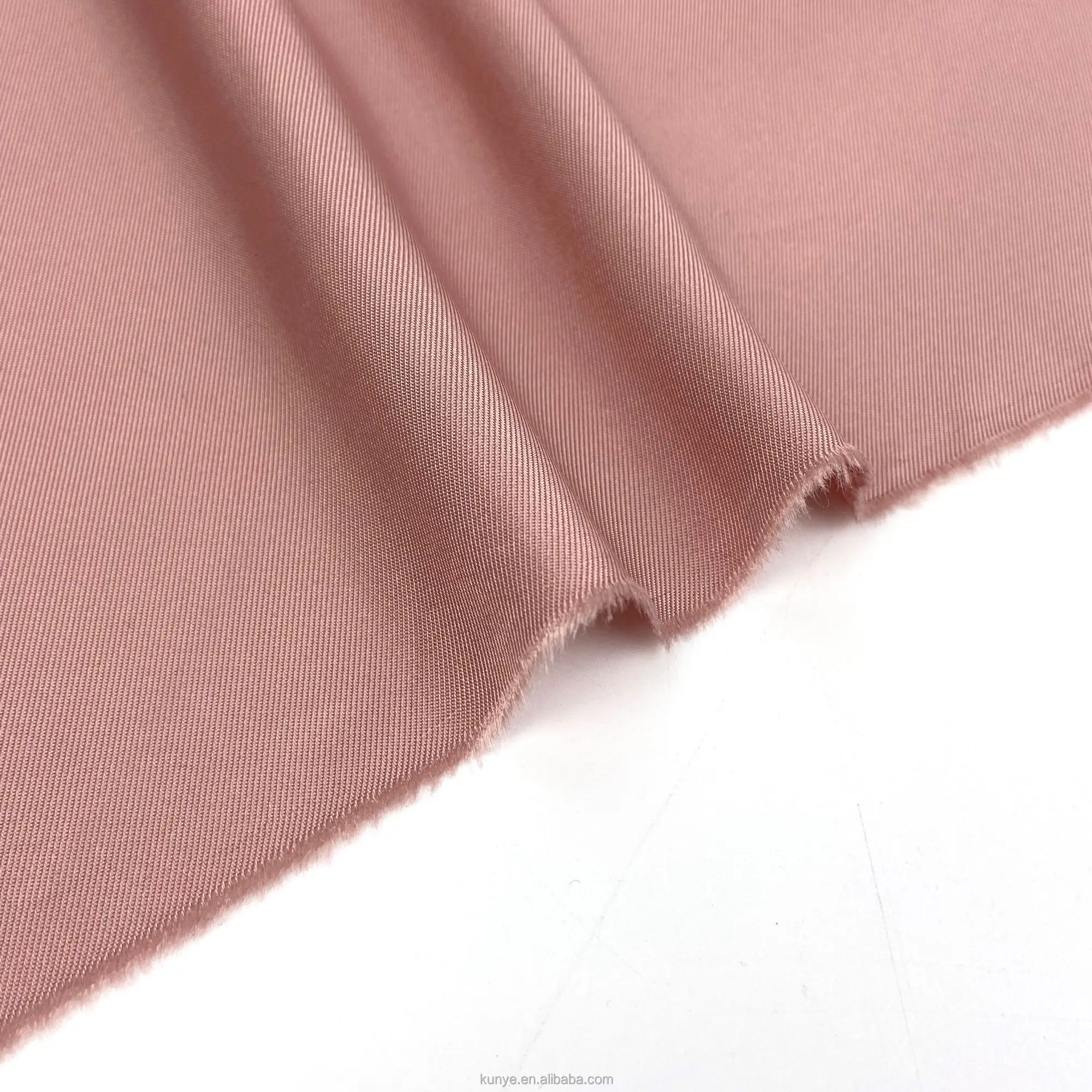 KUNYE 100% NAIA cellulosic silky twill fabric biodegradable for woman garment