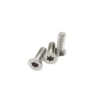 304 Stainless Steel Counter Sunk Head Slotted Screws Flat Head Slotted M4 Slot Six Lobe Torx  Screws